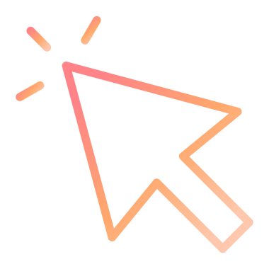 İmleç. Web simgesi basit illüstrasyon