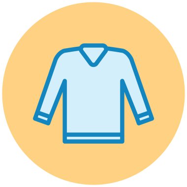 Gömlek. Web simgesi vektör illüstrasyonu