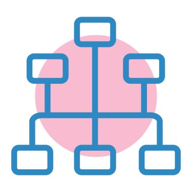 Ağ Paylaşımı. Vektör illüstrasyonu