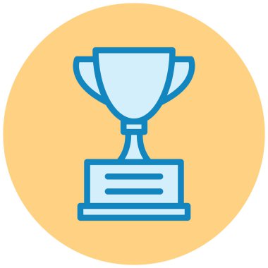 Kupa. Web simgesi basit illüstrasyon