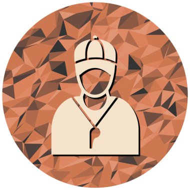 Miğferli bir adamın vektör çizimi