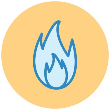 Ateş vektörü simgesini ateşle