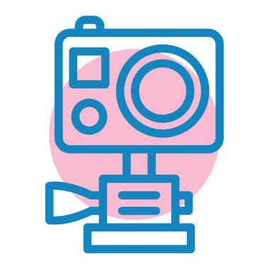 Kamera. Web simgesi basit illüstrasyon