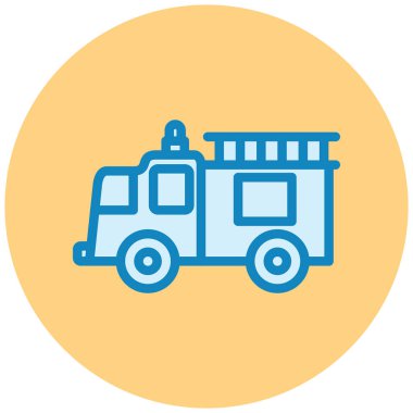 Otobüs. Web simgesi basit illüstrasyon