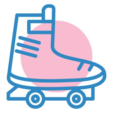 Kaykay. Web simgesi basit illüstrasyon