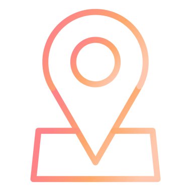 konum. Web simgesi basit illüstrasyon 