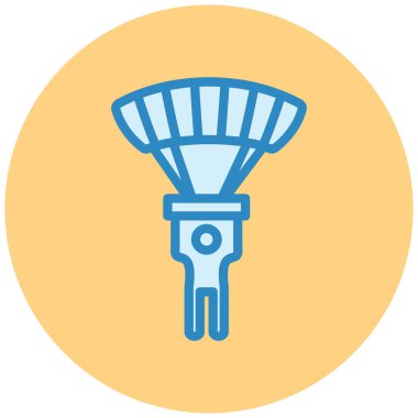 Paraşüt simgesinin vektör çizimi