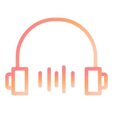 kulaklıklar modern simge vektör illüstrasyonu 