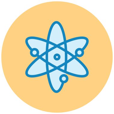atom. Web simgesi basit illüstrasyon