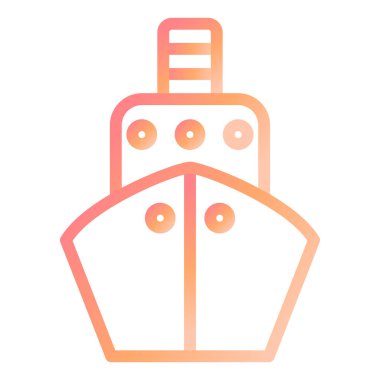 Gemi. Web simgesi basit illüstrasyon 