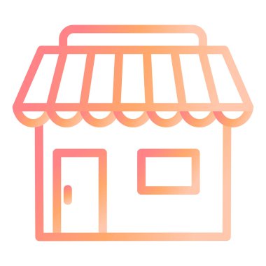 Pazar modern simge vektör illüstrasyonu 