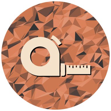 mezura simgesi. düz dizayn. vektör illüstrasyonu.