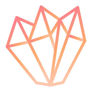 Elmas. Web simgesi basit illüstrasyon