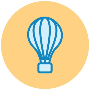 sıcak hava balonu vektör simgesi