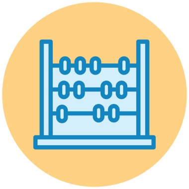 Abaküs. Web simgesi basit illüstrasyon