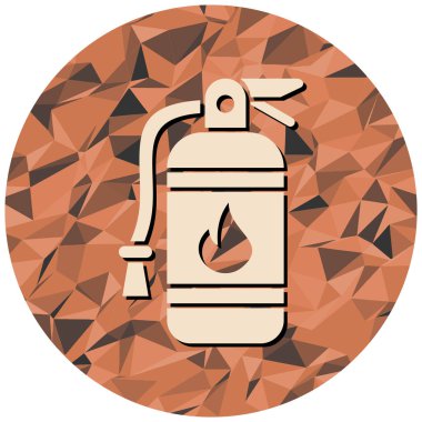 Yangın söndürme ikonu. vektör illüstrasyonu