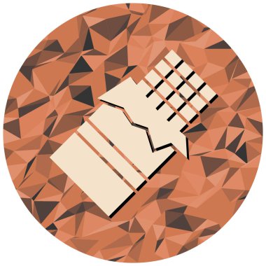 Tek bir simgenin vektör illüstrasyonu