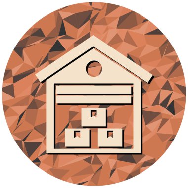 Ev ikonu. vektör illüstrasyonu