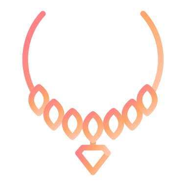 kolye simgesi vektör illüstrasyonu