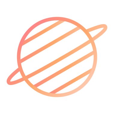 Uranüs modern simge vektör illüstrasyonu 