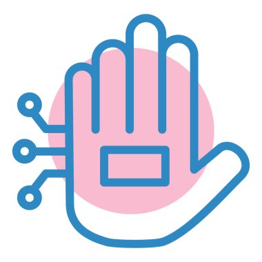 Elini ver. Web simgesi basit illüstrasyon