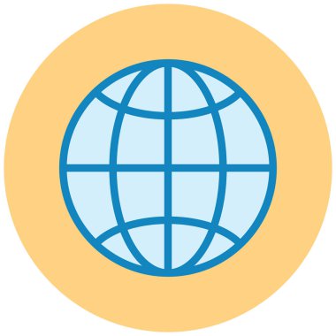 küresel ağ. Basit resimleme