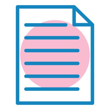 Belge. Web simgesi basit tasarım