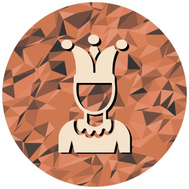 joker simgesi, vektör illüstrasyonu basit tasarım