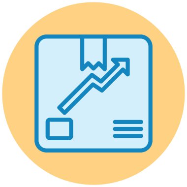 parsel simgesi, vektör illüstrasyonu basit tasarım
