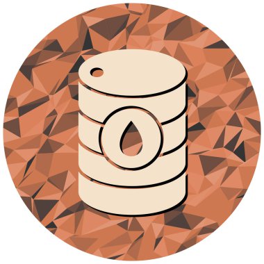 Tek yağ simgesinin vektör illüstrasyonu