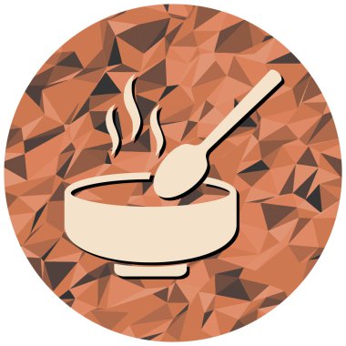 Çorba. Web simgesi basit illüstrasyon