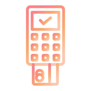 Temassız e-ticaret. Web simgesi basit tasarım