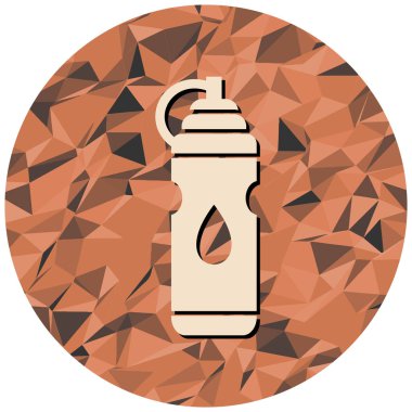 tek şişe simge vektör çizim