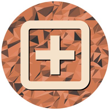 Modern simge işaretinin vektör illüstrasyonu.