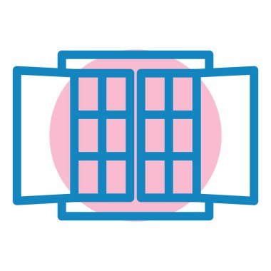 Pencere. Web simgesi basit illüstrasyon