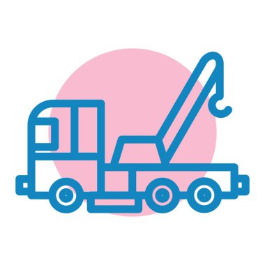 Kamyon. Web simgesi basit illüstrasyon