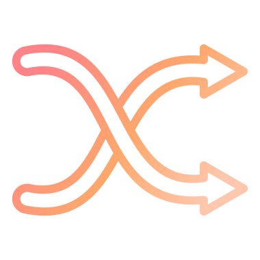 Karıştır. Web simgesi basit illüstrasyon 