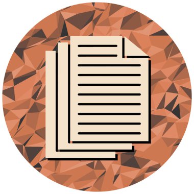 belge simgesi, vektör çizimi