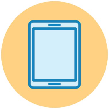 tablet bilgisayar web simgesi basit illüstrasyon