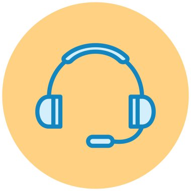 Kulaklık. Web simgesi basit tasarım