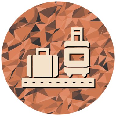 seyahat çantası ikonu. vektör illüstrasyonu