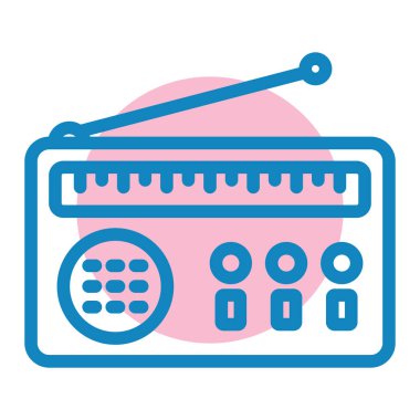 müzik vektörü düz renk simgesi