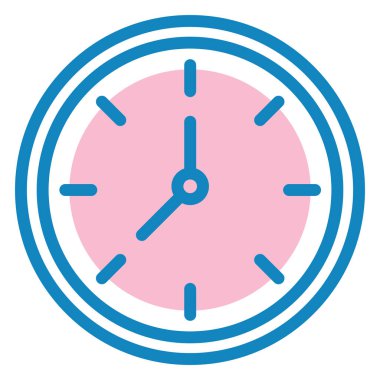 Saat. Web simgesi basit illüstrasyon