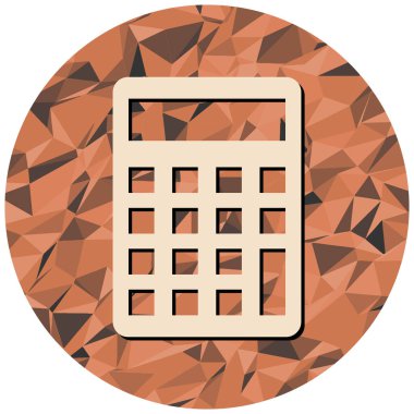 Hesap makinesi simgesi. Düz dizayn. vektör illüstrasyonu.