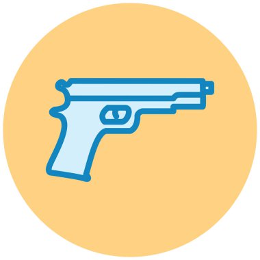 Silah. Web simgesi basit illüstrasyon
