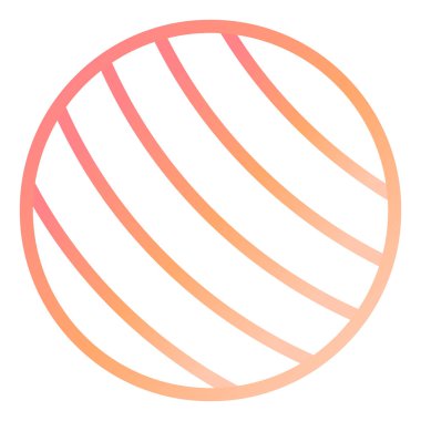 Topa Sığdır Modern ikon vektör çizimi 