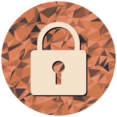 asma kilit ikon vektör çizimi