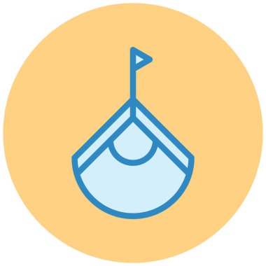 Kumsal. Web simgesi basit illüstrasyon