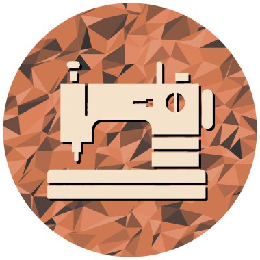 Dikiş makinesi simgesi. vektör illüstrasyonu