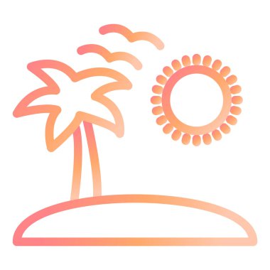 Ada. Web simgesi basit illüstrasyon 